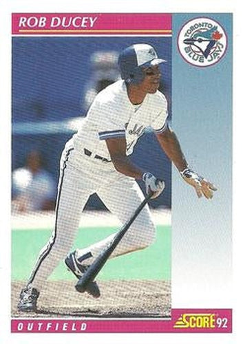 #609 Rob Ducey - Toronto Blue Jays - 1992 Score Baseball