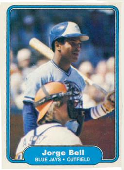 #609 Jorge Bell - Toronto Blue Jays - 1982 Fleer Baseball