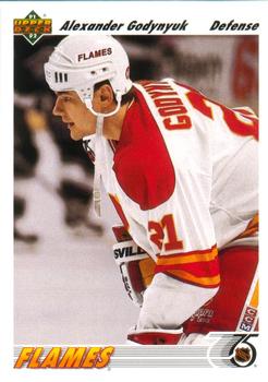 #609 Alexander Godynyuk - Calgary Flames - 1991-92 Upper Deck Hockey
