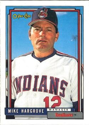 #609 Mike Hargrove - Cleveland Indians - 1992 O-Pee-Chee Baseball