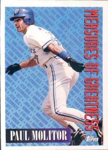 #609 Paul Molitor - Toronto Blue Jays - 1994 Topps Baseball