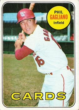 #609 Phil Gagliano - St. Louis Cardinals - 1969 Topps Baseball
