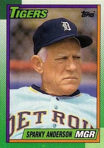 #609 Sparky Anderson - Detroit Tigers - 1990 O-Pee-Chee Baseball