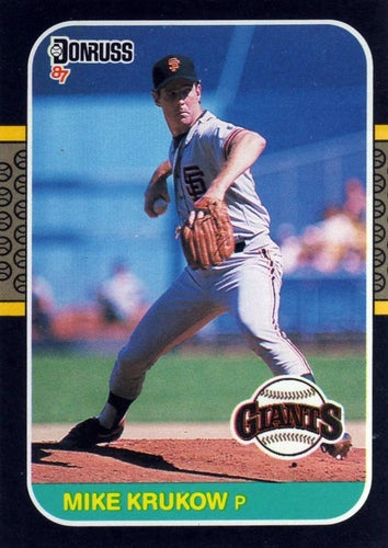 #609 Mike Krukow - San Francisco Giants - 1987 Donruss Baseball