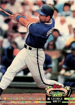 #609 George Brett - Kansas City Royals - 1992 Stadium Club Baseball