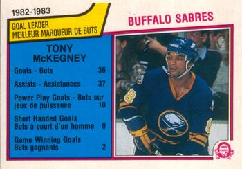 #60 Tony McKegney - Buffalo Sabres - 1983-84 O-Pee-Chee Hockey