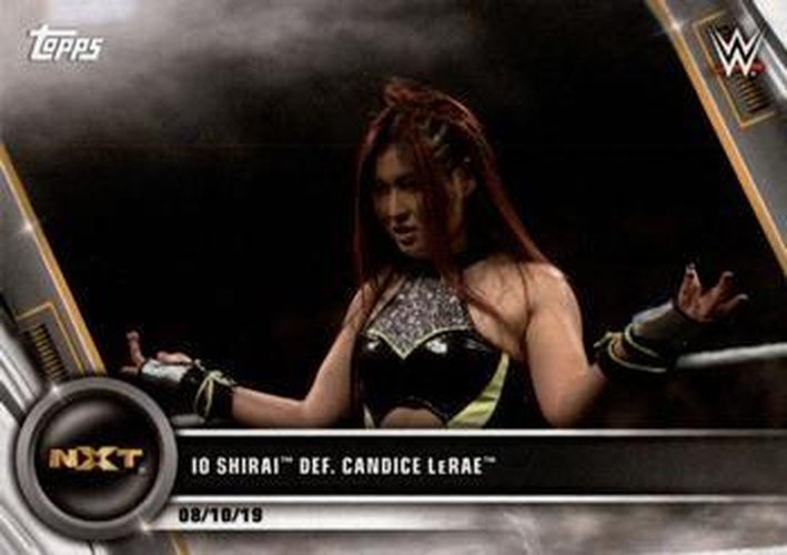 #60 Io Shirai def. Candice LeRae - 2020 Topps WWE Women's Division Wrestling
