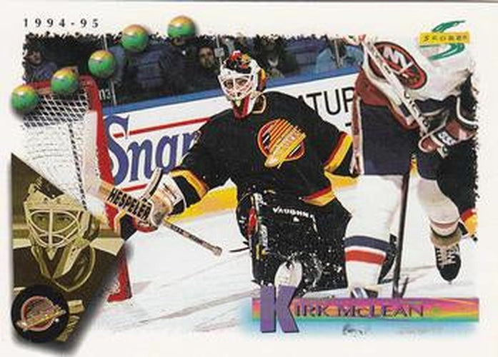 #60 Kirk McLean - Vancouver Canucks - 1994-95 Score Hockey