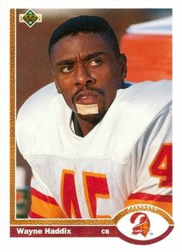 #60 Wayne Haddix - Tampa Bay Buccaneers - 1991 Upper Deck Football