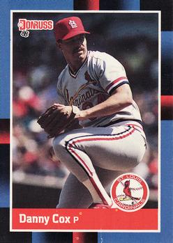 #60 Danny Cox - St. Louis Cardinals - 1988 Donruss Baseball