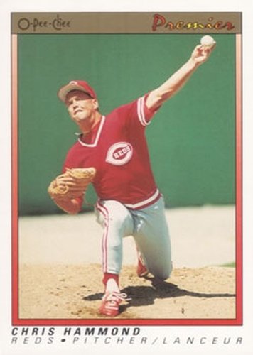 #60 Chris Hammond - Cincinnati Reds - 1991 O-Pee-Chee Premier Baseball