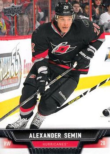 #60 Alexander Semin - Carolina Hurricanes - 2013-14 Upper Deck Hockey