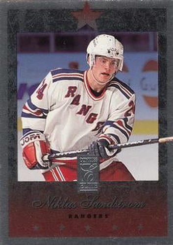 #60 Niklas Sundstrom - New York Rangers - 1995-96 Donruss Elite Hockey