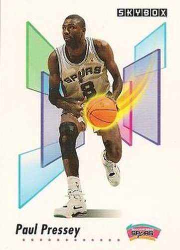 #260 Paul Pressey - San Antonio Spurs - 1991-92 SkyBox Basketball