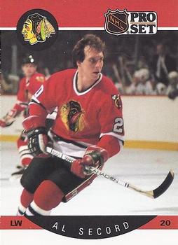 #60 Al Secord - Chicago Blackhawks - 1990-91 Pro Set Hockey