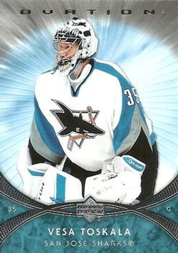 #60 Vesa Toskala - Vesa Toskala - 2007-08 Upper Deck Ovation Hockey