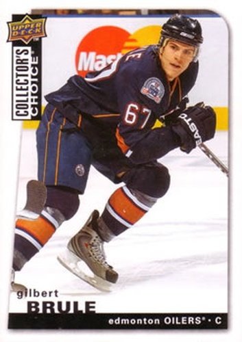 #60 Gilbert Brule - Edmonton Oilers - 2008-09 Collector's Choice Hockey