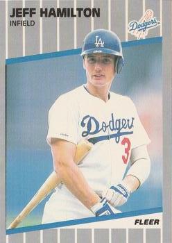 #60 Jeff Hamilton - Los Angeles Dodgers - 1989 Fleer Baseball