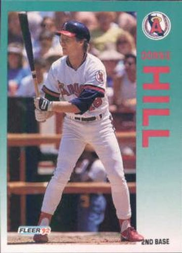 #60 Donnie Hill - California Angels - 1992 Fleer Baseball