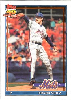 #60 Frank Viola - New York Mets - 1991 O-Pee-Chee Baseball