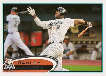 #60 Hanley Ramirez - Miami Marlins - 2012 Topps Baseball