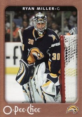#60 Ryan Miller - Buffalo Sabres - 2006-07 O-Pee-Chee Hockey