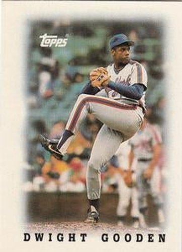 #60 Dwight Gooden - New York Mets - 1988 Topps Major League Leaders Minis Baseball