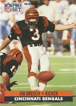 #460 Jim Breech - Cincinnati Bengals - 1991 Pro Set Football