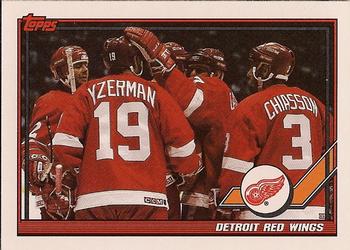#60 Detroit Red Wings - Detroit Red Wings - 1991-92 Topps Hockey