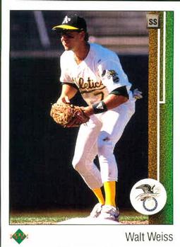 #660 Walt Weiss - Oakland Athletics - 1989 Upper Deck Baseball