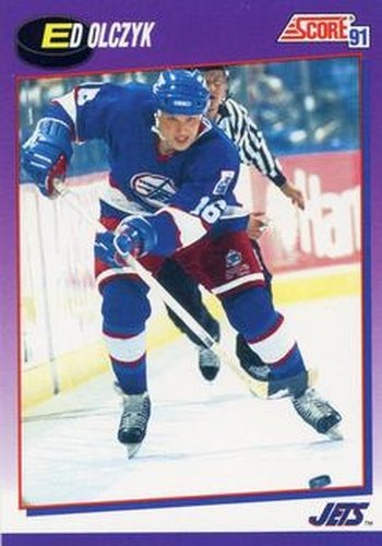 #60 Ed Olczyk - Winnipeg Jets - 1991-92 Score American Hockey