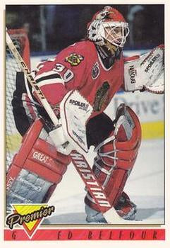 #60 Ed Belfour - Chicago Blackhawks - 1993-94 Topps Premier Hockey