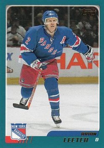 #60 Brian Leetch - New York Rangers - 2003-04 Topps Hockey