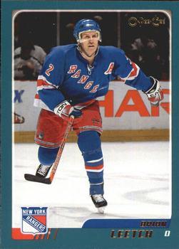#60 Brian Leetch - New York Rangers - 2003-04 O-Pee-Chee Hockey