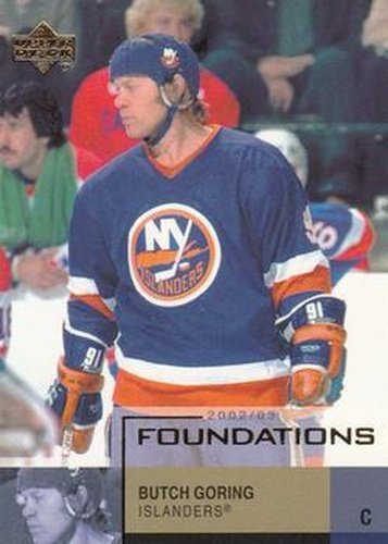 #60 Butch Goring - New York Islanders - 2002-03 Upper Deck Foundations Hockey