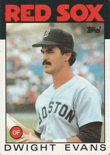 #60 Dwight Evans - Boston Red Sox - 1986 Topps Baseball