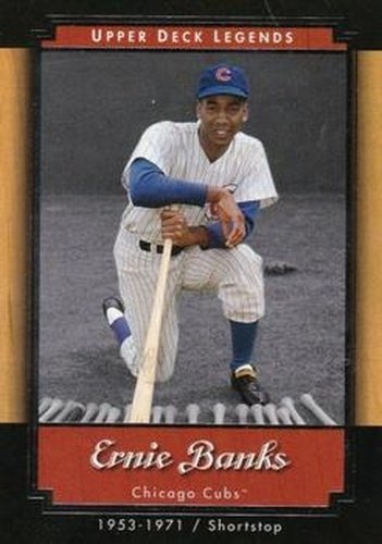 #60 Ernie Banks - Chicago Cubs - 2001 Upper Deck Legends Baseball
