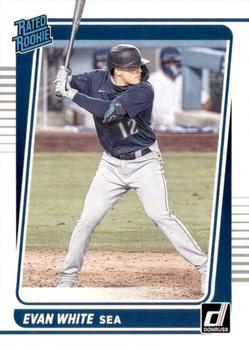 #60 Evan White - Seattle Mariners - 2021 Donruss Baseball