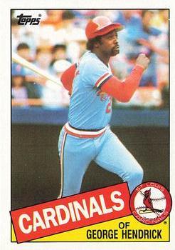 #60 George Hendrick - St. Louis Cardinals - 1985 Topps Baseball