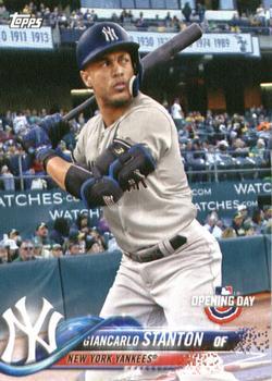 #60 Giancarlo Stanton - New York Yankees - 2018 Topps Opening Day Baseball