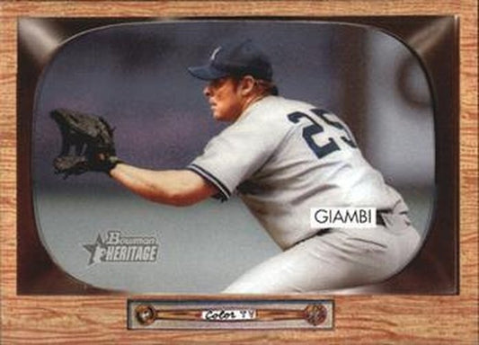 #60 Jason Giambi - New York Yankees - 2004 Bowman Heritage Baseball