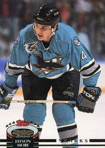 #60 Jay More - San Jose Sharks - 1992-93 Stadium Club Hockey