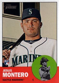 #60 Jesus Montero - Seattle Mariners - 2012 Topps Heritage Baseball