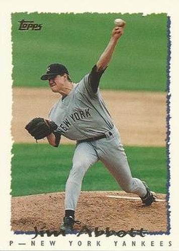 #60 Jim Abbott - New York Yankees - 1995 Topps Baseball