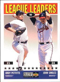 #60 John Smoltz / Andy Pettitte - Atlanta Braves / New York Yankees - 1997 Collector's Choice Baseball