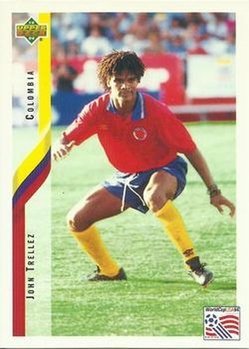 #60 John Trellez - Colombia - 1994 Upper Deck World Cup Contenders English/Spanish Soccer