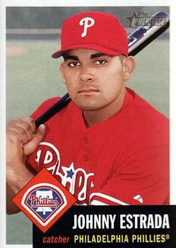 #60 Johnny Estrada - Philadelphia Phillies - 2002 Topps Heritage Baseball