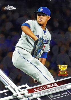#60 Julio Urias - Los Angeles Dodgers - 2017 Topps Chrome Baseball