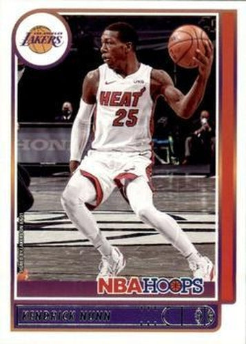 #60 Kendrick Nunn - Los Angeles Lakers - 2021-22 Hoops Basketball