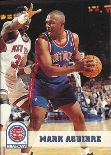 #60 Mark Aguirre - Detroit Pistons - 1993-94 Hoops Basketball